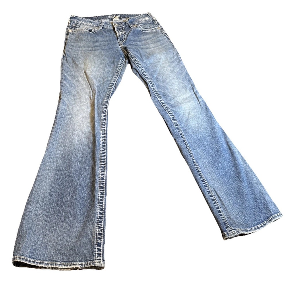 Silver Jeans Suki Bootcut Jeans Women W28 L32 Medium Wash Mid Rise Stretch Denim